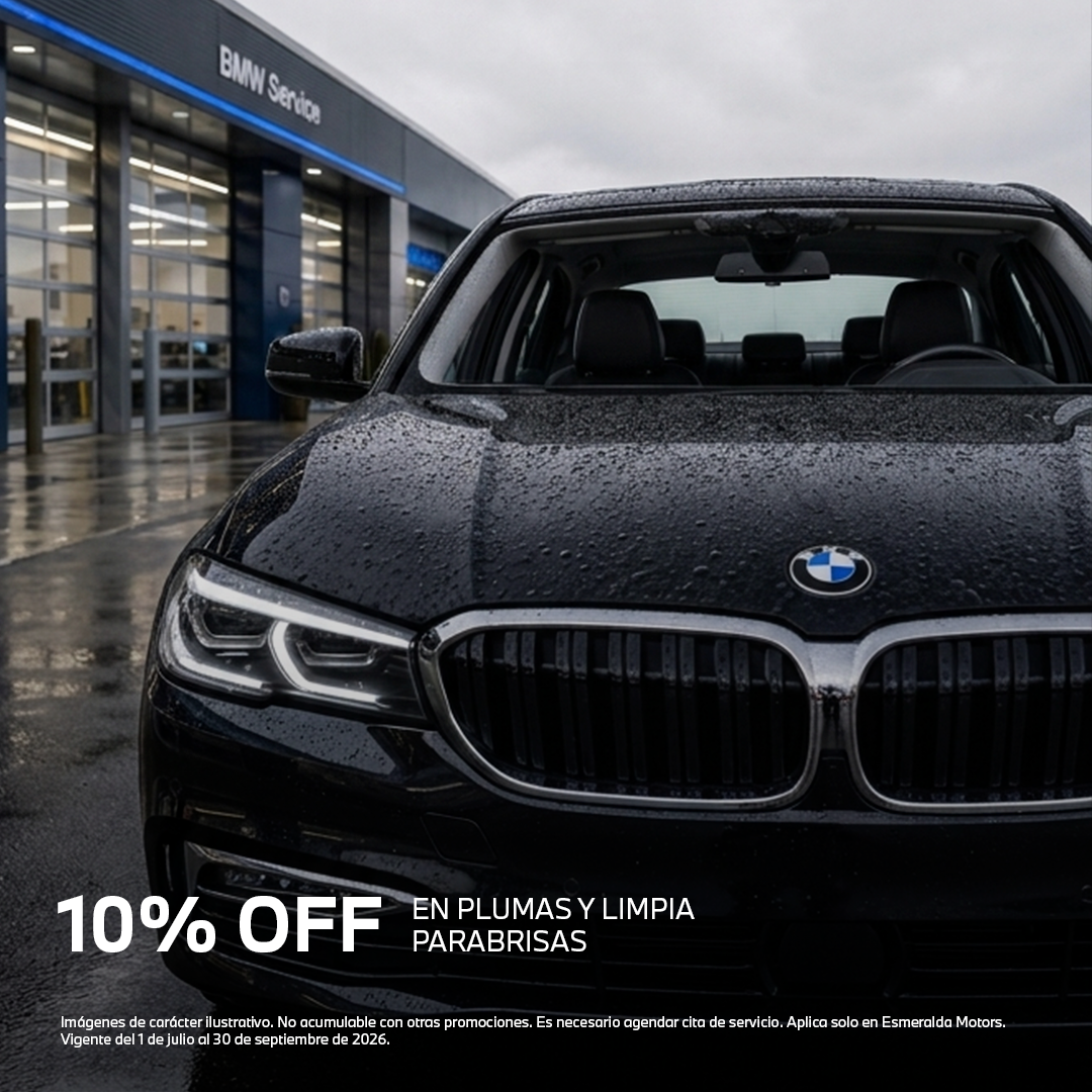 10% OFF en plumas y limpiaparabrisas BMW