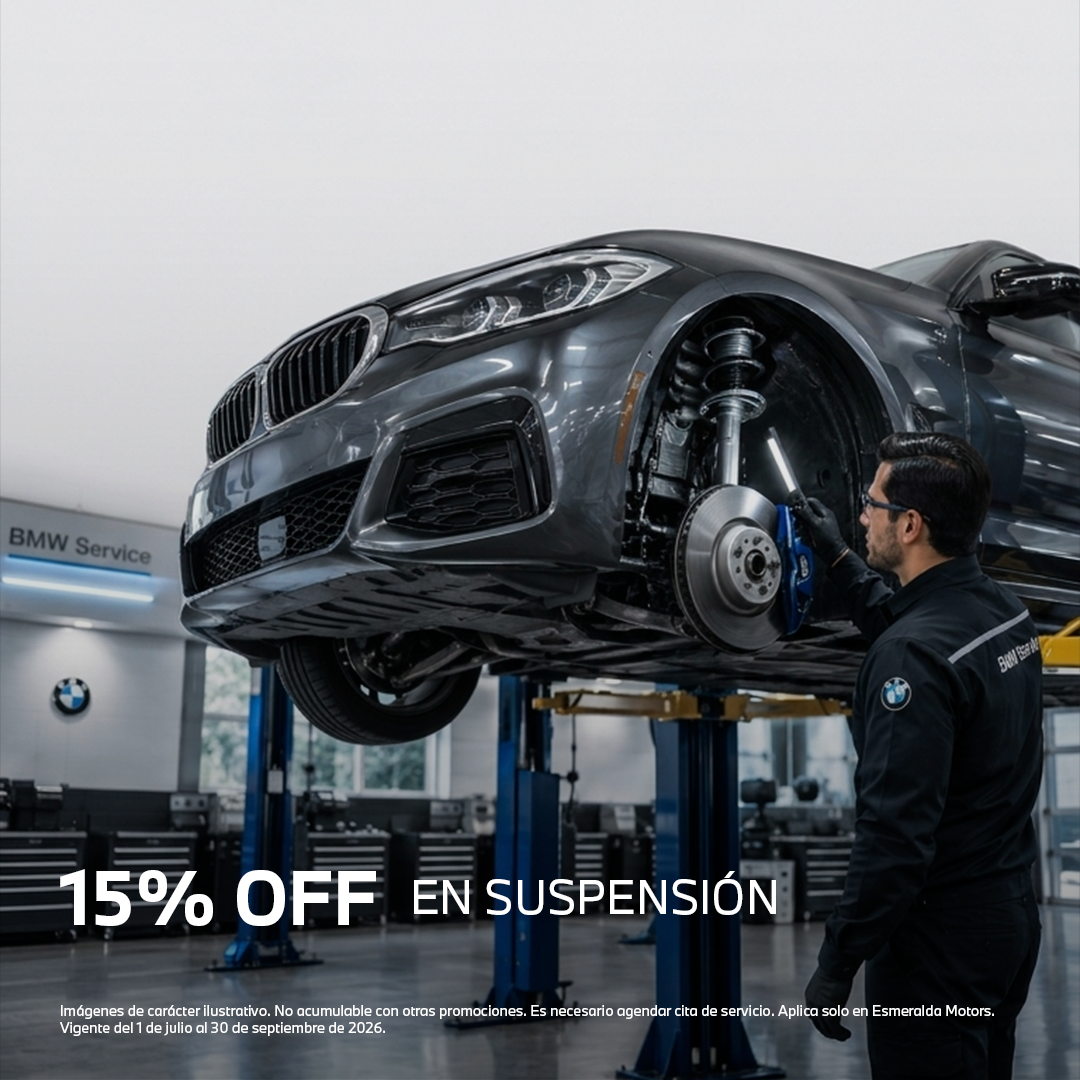 15% OFF en suspensión BMW