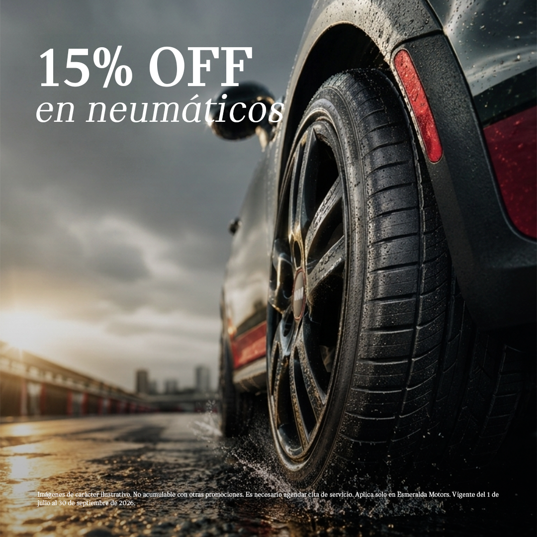 15% OFF en neumáticos MINI