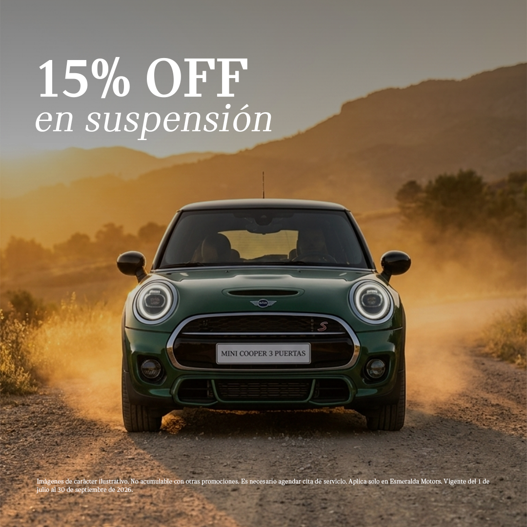15% OFF en suspensión MINI