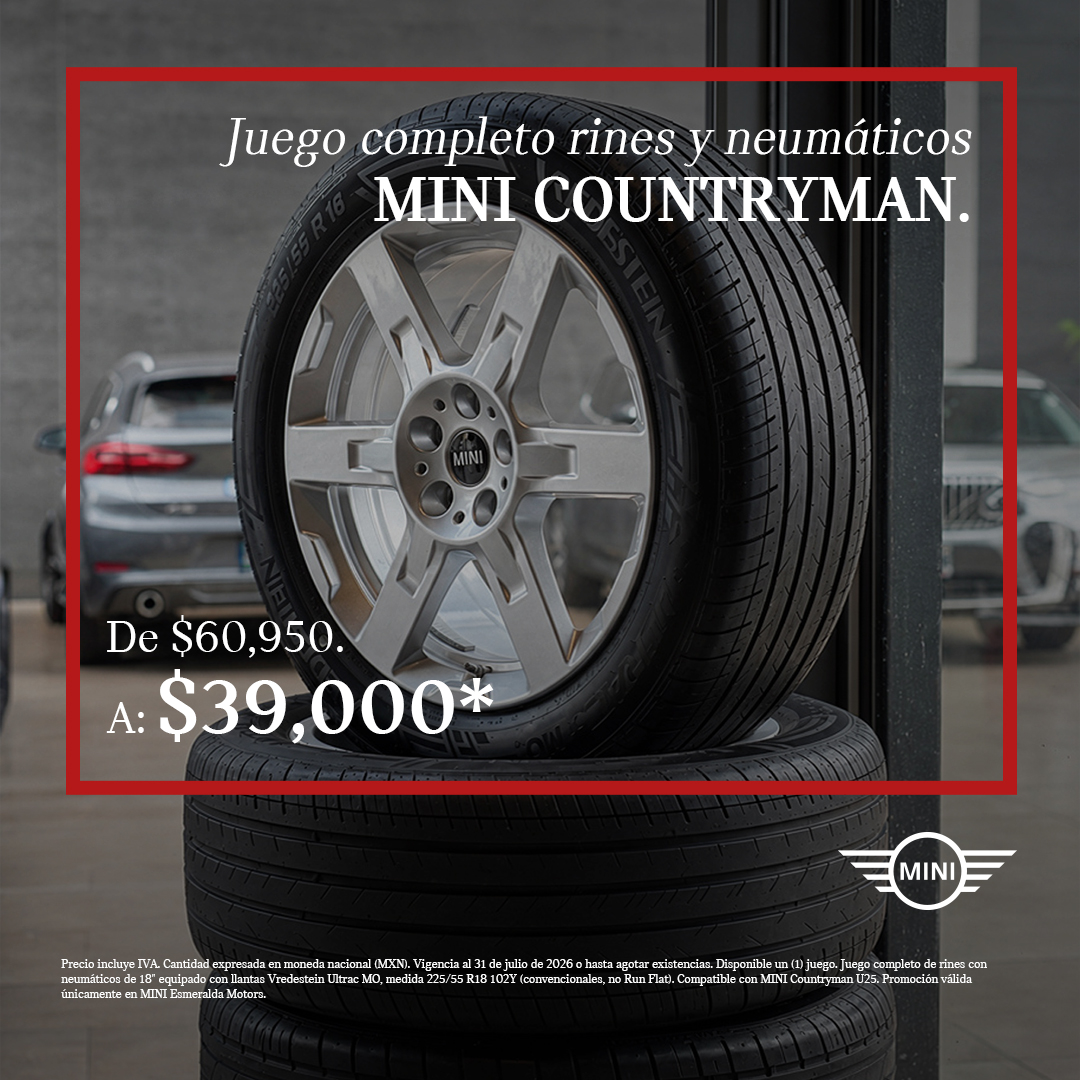 Juego rines y neumáticos MINI Countryman $39,000